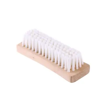 

Clothes Shoe Washing Scrubbing Brush Spotting Brush Soft Nylon Bristles Cleaning Brush With Wooden Handle For Down Jackets Coats