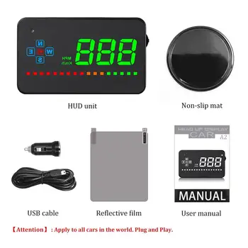 

Car Speed Projector Car HUD Compatible All Car Speedometer A2 Electronics GPS Digital Head Up Display Windshield Projector