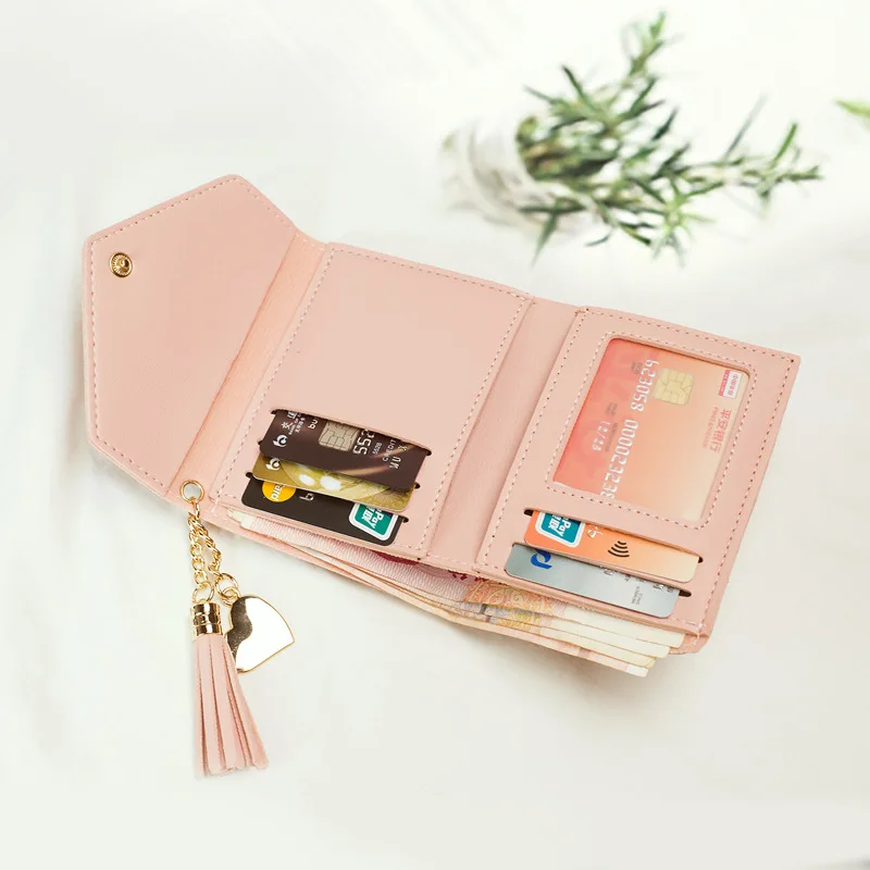 

New Style Wallet Women's Short Women's Hipster Ultra-Thin-Cute Mini Mini Purse Students Women's Wallet