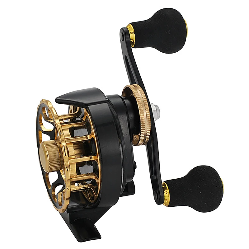 Durable Rafting Fly Fishing Reels Wear-Resistant 3.6:1 Speed Ratio Raft Reel Ice Sea Fishing 6+1BB Fish Wheel Tackle