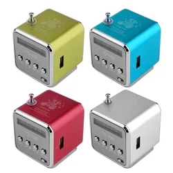 Mini altavoz estéreo de Supergraves para coche, Micro USB de aleación de aluminio, altavoz de música MP3/4, receptor de Radio FM, envío directo