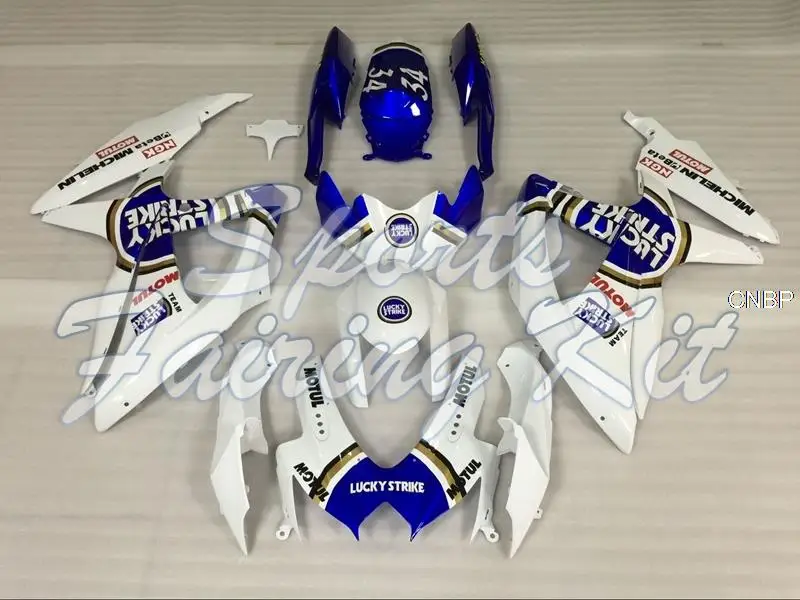 Комплекты обтекателей для Suzuki GSXR750 2008 - 2010 K8 белые синие детские комплекты GSXR600 2009