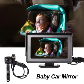 

4.3 INCH Folding Interior Baby Car Mirrors With Rear Seat 170 Degree Camera Baby Car Mirror Facing Infant Baby Monitor Display