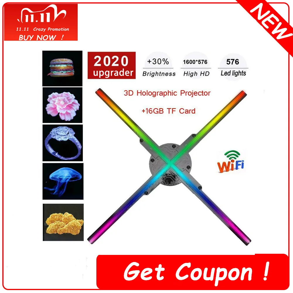 3D LED Hologram Holographic Projector WiFi Display Fan Hologram Advertising Imaging Lamp Remote Advertising Machine Control Play
3D LED Hologram Holographic Projector WiFi Display Fan Hologram Advertising Imaging Lamp Remote Advertising Machine Control Play