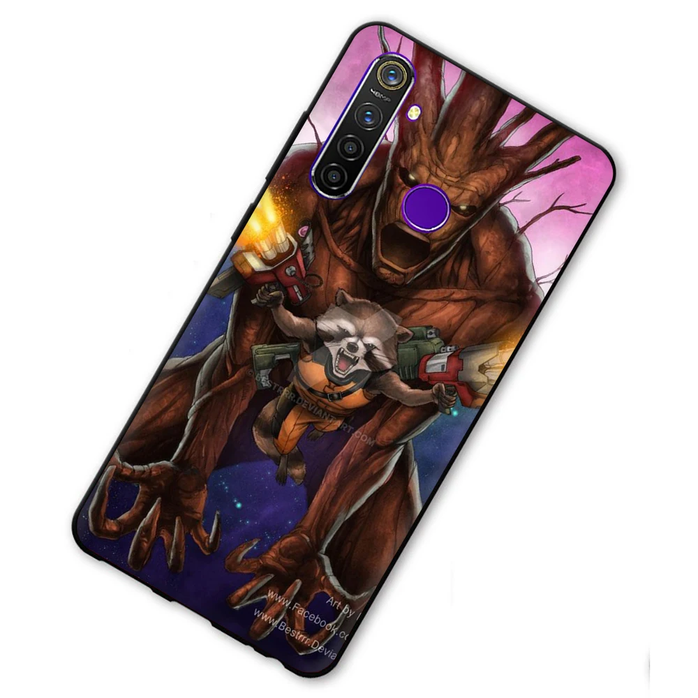 B7 Guardians of the Galaxy Marvel Мягкий силиконовый чехол для телефона OPPO A1K Reno Z 2 10X Realme 2 A5 3 5 Pro Q X Lite - Цвет: B7