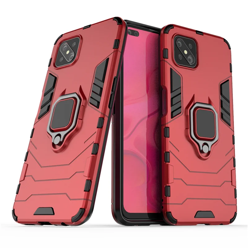 Luxury Ring Armor Shockproof Case with Stand - Enhanced Protective Phone Cover