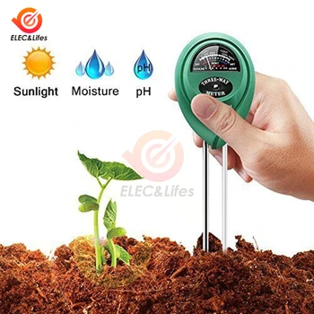 

3 in 1 Digital Soil Water Moisture Analyzer Light PH Meter Tester Monitor for Garden Plant Flower Hydroponic Garden Tool Detect