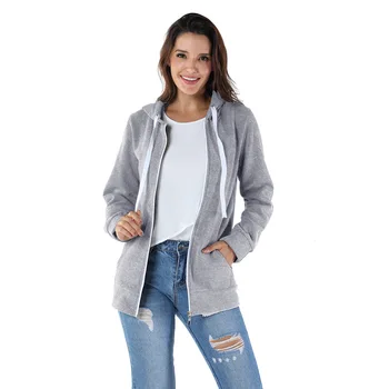 

Hoodies Women Basic European And American-Style Women Loose Thick Cotton Hooded Hoodie Women's Pullover