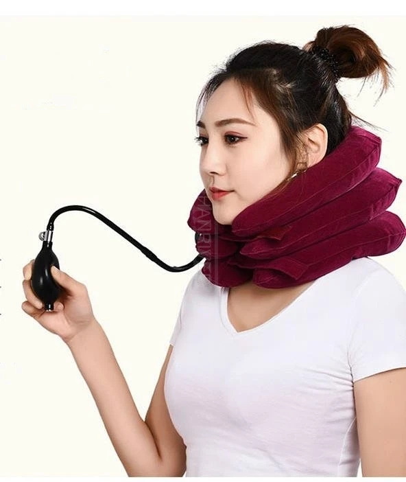 

Neck Shoulder Pain Relief Inflatable Air Cervical Neck Traction Neck Massage Neck Muscle Relax Cervical Pillow Massager Brace