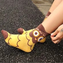 5 пар модных Хлопковых Носков стиль Уникальные милые мягкие удобные хлопковые носки для взрослых женщин и мужчин подарки