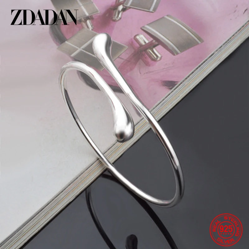 ZDADAN Water Drop Open Cuff Bracelet 1