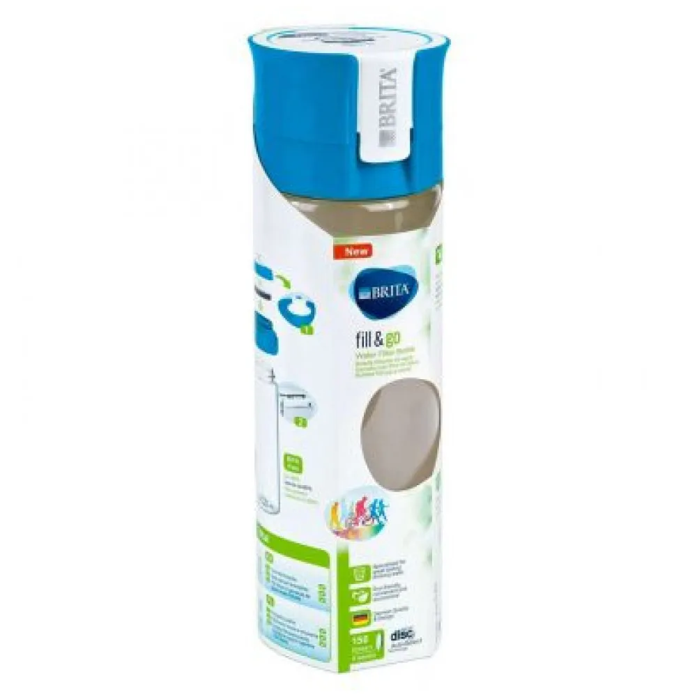 Фильтр-бутылка Fill& Go Vital Brita, со сменным картриджем, синяя, 0,6 л