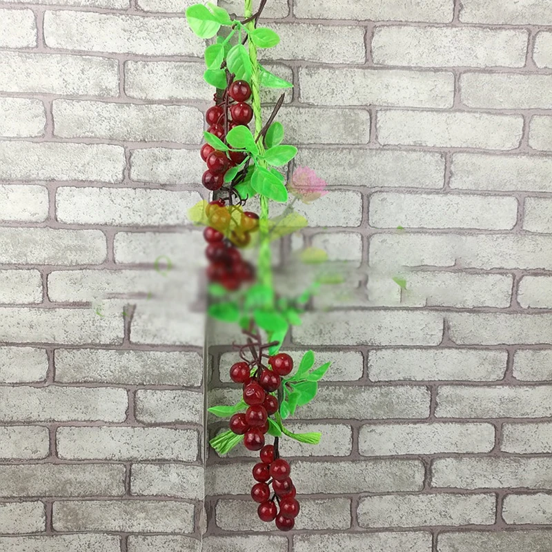 Hanging Simulation Fruit Lemon Grape Restaurant Balcony Patio PVC Decoration
