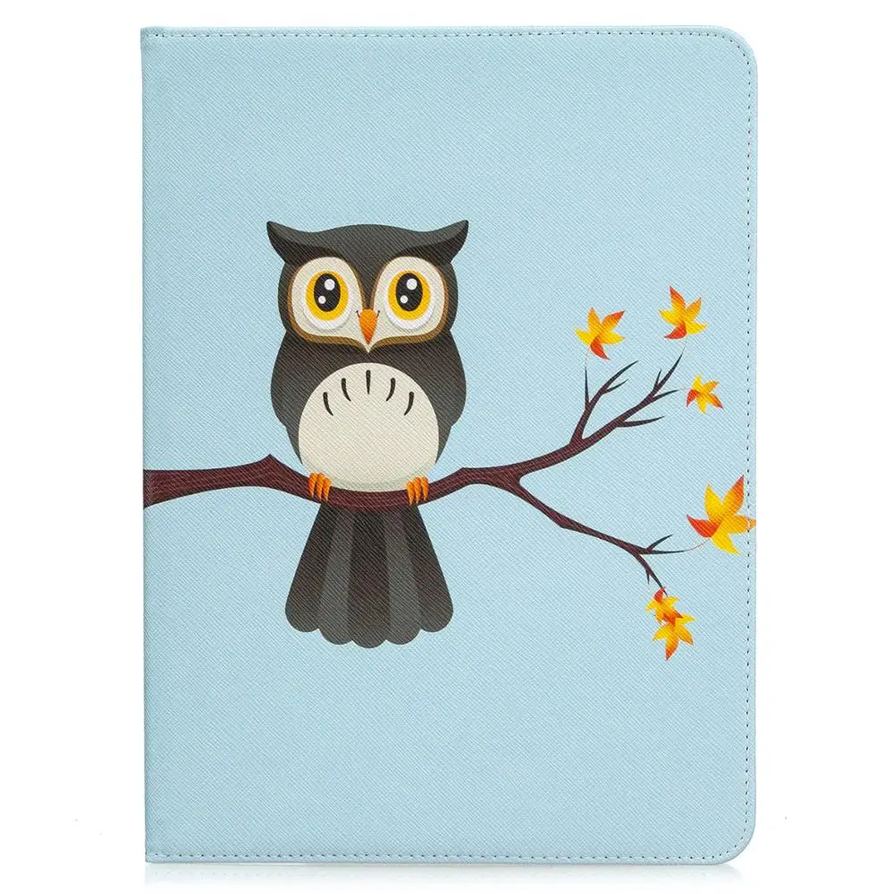 Panda Butterfly Flower Tablet Case with Stylus Pen
