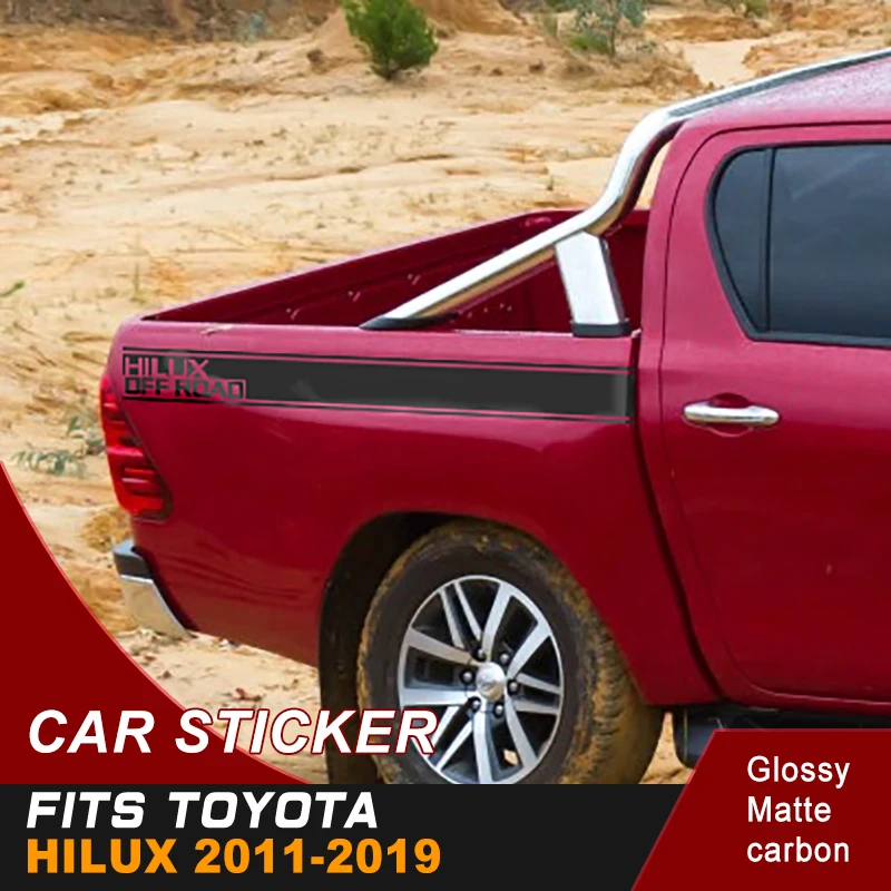 Автомобильный виниловый стикер для toyota hilux vigo 2012 2019 Tundra Crewmax 2009 2013|Наклейки на