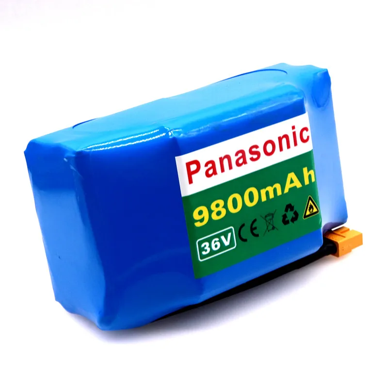 Panasonic NCR18650B 10s2P 36V литий-ионный Перезаряжаемые Батарея 9800 мА/ч, 9.8ah с одноконтурным Напряжение Ховерборд Батарея