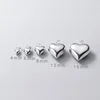 Trustdavis Real 925 Sterling Silver 3D Love Romantic Heart 4 6 8 13 15mm Charm Pendant Handmade DIY Accessories Wholesale DZ20 ► Photo 2/6