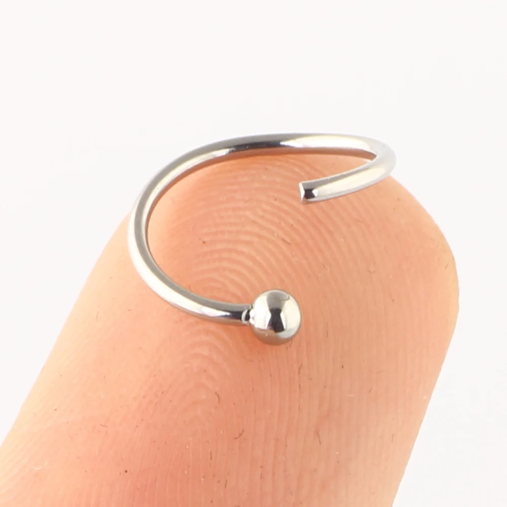 1-3PCS/Pack Surgical Steel Captive Bead Ring Ear Hoop Nose Ring Loop Ear Tragus Cartilalge Piercing Body Jewelry Earring