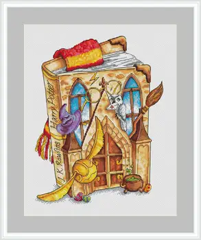 

HH Mouse avatar Counted Cross Stitch Kit Cross stitch RS cotton with cross stitch Magic Book