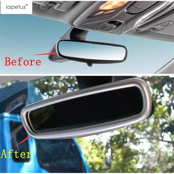 

Lapetus Accessories Fit For Jeep Compass 2017 2018 2019 2020 ABS Inner Rearview Rear View Mirror Frame Molding Cover Kit Trim