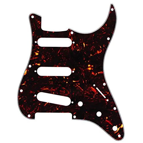 3S 11 отверстий электрогитара Strat Pickguard для FD США/Мехико Стиль гитары части, 4Ply черный жемчуг - Цвет: Бургундия