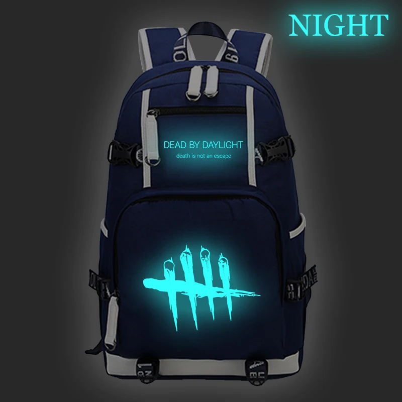 Хаки Dead By Daylight рюкзак с отражающими вставками Студенческая школьная сумка для детей BoysGirls Повседневный дорожный рюкзак большой емкости рюкзак для ноутбука - Цвет: Хаки