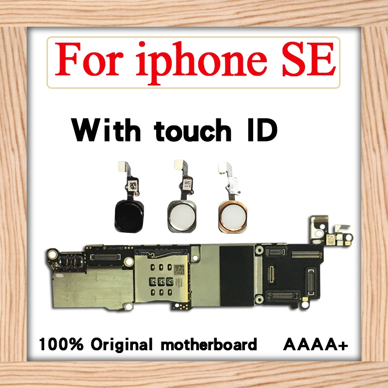 16 Гб/32 ГБ/64 ГБ для iphone 5SE материнская плата с сенсорным ID/без Touch ID, разблокирован для iphone SE материнская плата