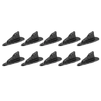 

10Pcs Diffuser Shark Fin Kit for Spoiler Roof Wing Air Vortex Generator Carbon Fiber Pattern