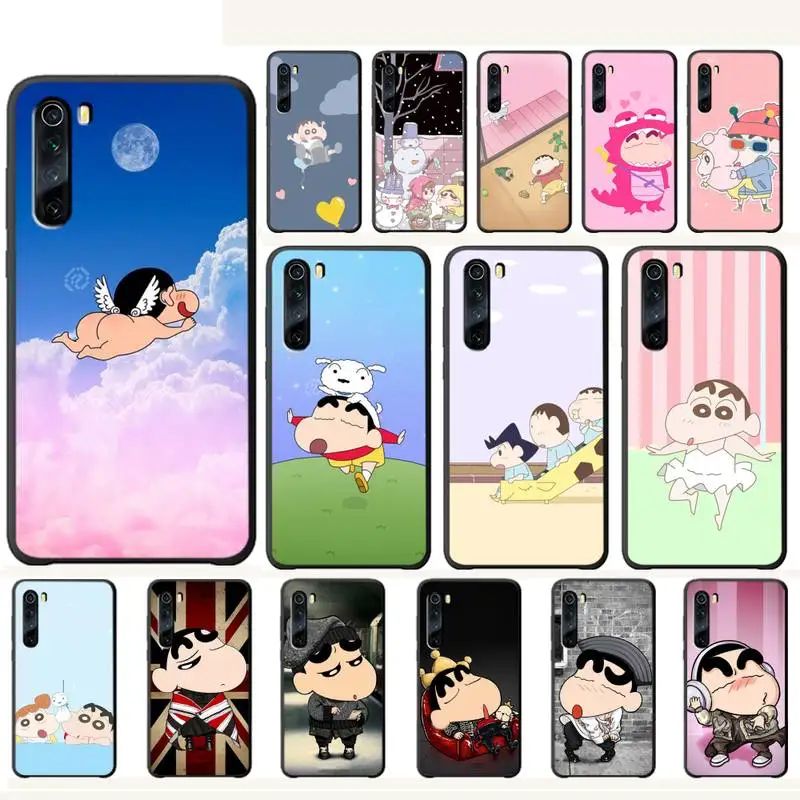 Crayon Shin chan Роскошный чехол для телефона funda xiaomi redmi 7 7A 8 note 8t pro Чехлы fundas | Мобильные