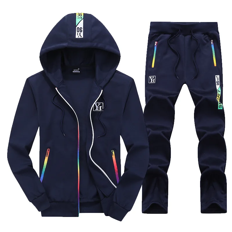 

MEN'S WEAR New Style Spring And Autumn Sports Hoodie Men's Daily Life Outdoor Hooded Long-sleeve Suit Printing Clothes Color Str