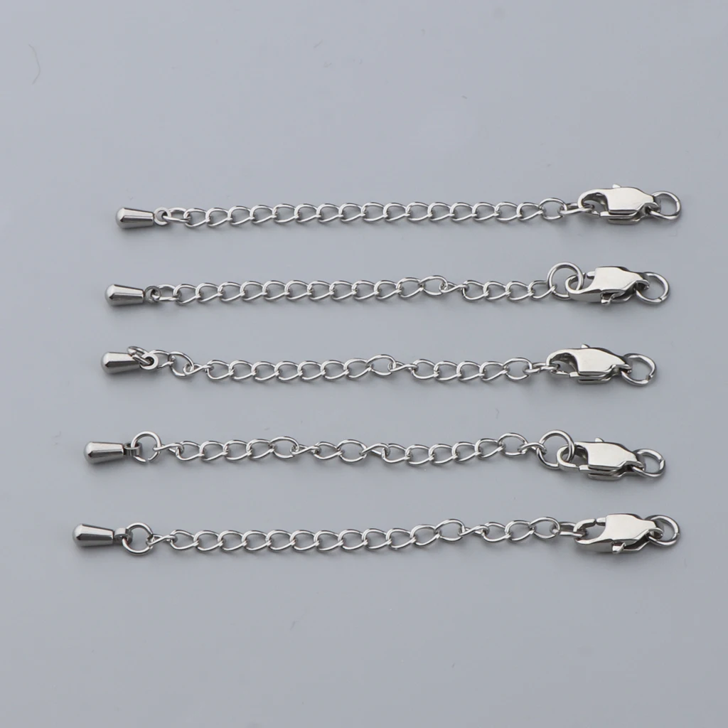 Flat Clasp 5 шт. удлинители цепи для ожерелья браслет ювелирных изделий поставки - Цвет: Flat Clasp