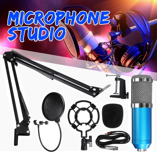 Professional Anchor Microphone Condenser Bundle Mikrofon Computer Streaming Podcasting Vocal Record - Microphones - AliExpress