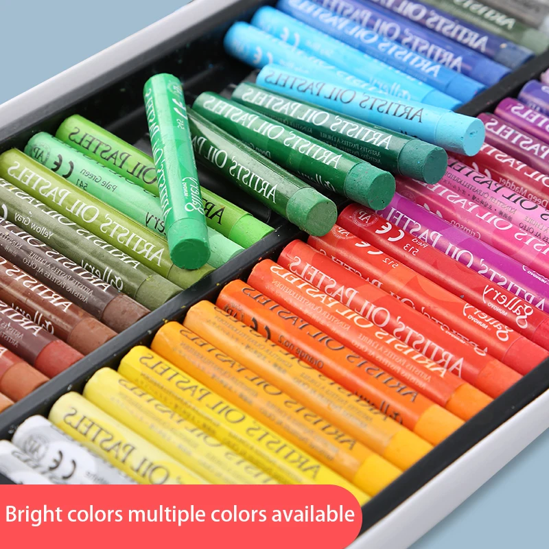 MUNGYO MOPS Oil pastels 12/25/48 Colors Round Shape Oil Pastel for Artist Student Graffiti Painting Drawing Pen Soft Crayon