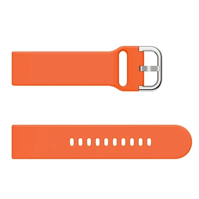 22 мм силиконовый ремешок для Amazfit GTR 47 мм смарт-часы для Amazfit Pace/Amazfit Stratos 2/2S 3 сменный Браслет - Цвет: Orange