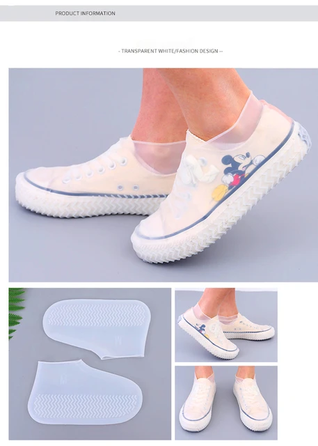 Protège-chaussures en plastique imperméable, 100 pièces, couvre-chaussures  jetables, bottes de pluie pour l'intérieur et l'extérieur, outils  réutilisables - AliExpress