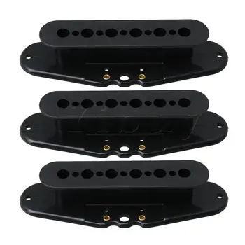

Yibuy 3PCS Black Plastic Guitar Pickup Cover 48/50 /52MM Combination Packages