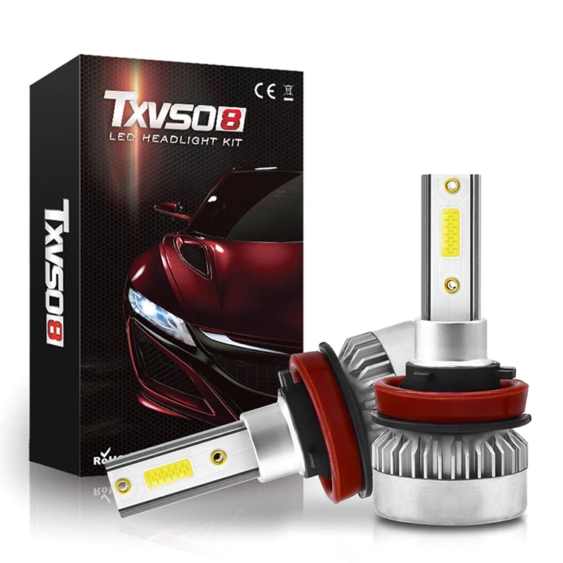 1Pair H1/H7 /H8/H9/H11 COB LED Headlight Bulbs 110W 20000LM High Low Beam White Lights | Автомобили и мотоциклы