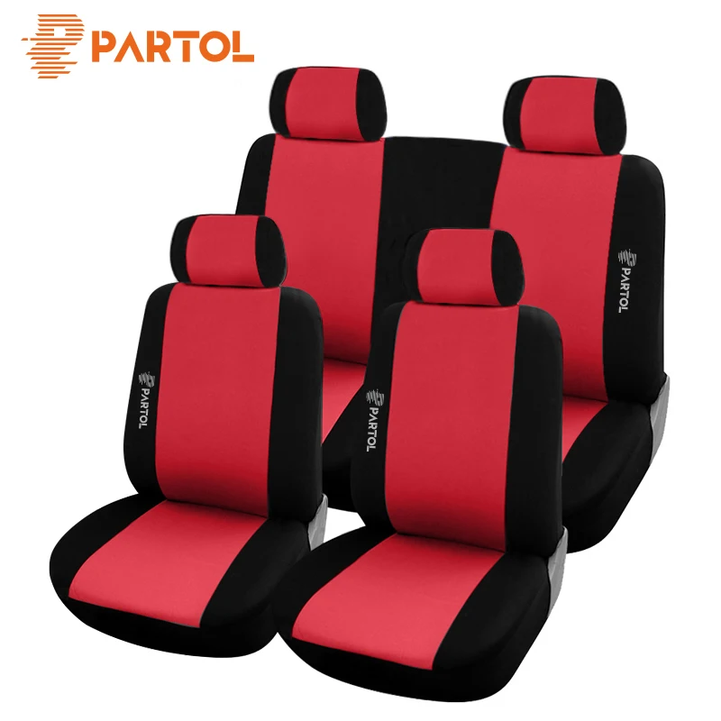 Partol Дышащие чехлы для сидений автомобиля аксессуары интерьера с сумками
