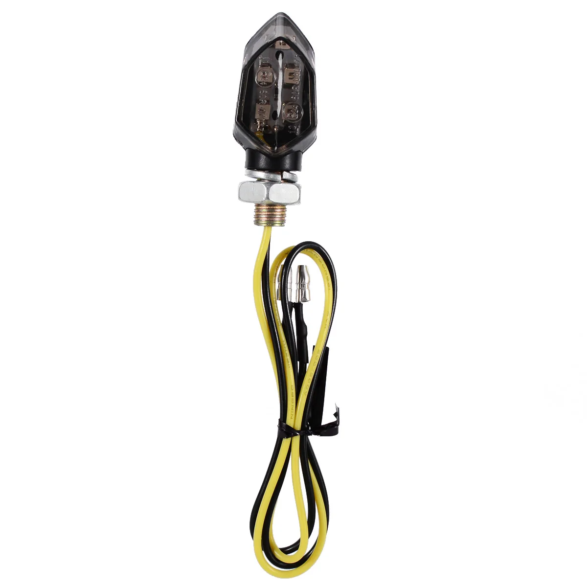 Mayitr 2pcs Mini Motorcycle 5 SMD LED Smoke Lens Turn Signal Indicator Light Blinker Amber Lamp For Honda For Suzuki