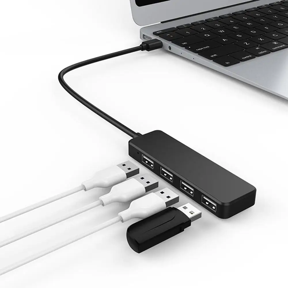 Hub Adapter USB Hub Mini USB 2.0 Hi-Speed 4-Port Splitter For PC Laptop Notebook Receiver Computer Peripherals Accessories