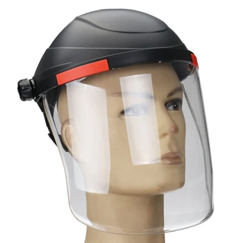

31*20cm Anti-shock Transparent Face Cover PC Raw Material Welding Helmet Guard Soldering Face Shield Anti-UV
