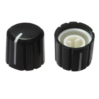 

5PCS 360 Degrees Rotary Encoder ABS Half Shaft Hole Caps Knob Brick Sensor Switch For KY-040 Potentiometer
