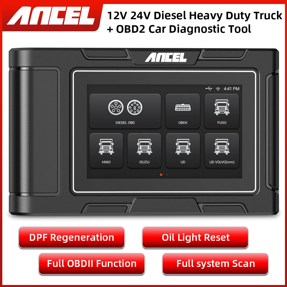 Диагностические инструменты Ancel HD3200 OBD2 сканер DPF для восстановления и сброса