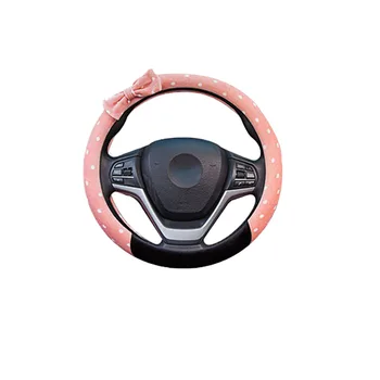 

Universal Autumn and Winter Plush Steering Wheel Cover Interior Bow Steering Wheel Cover Car Auto Accessories Se25