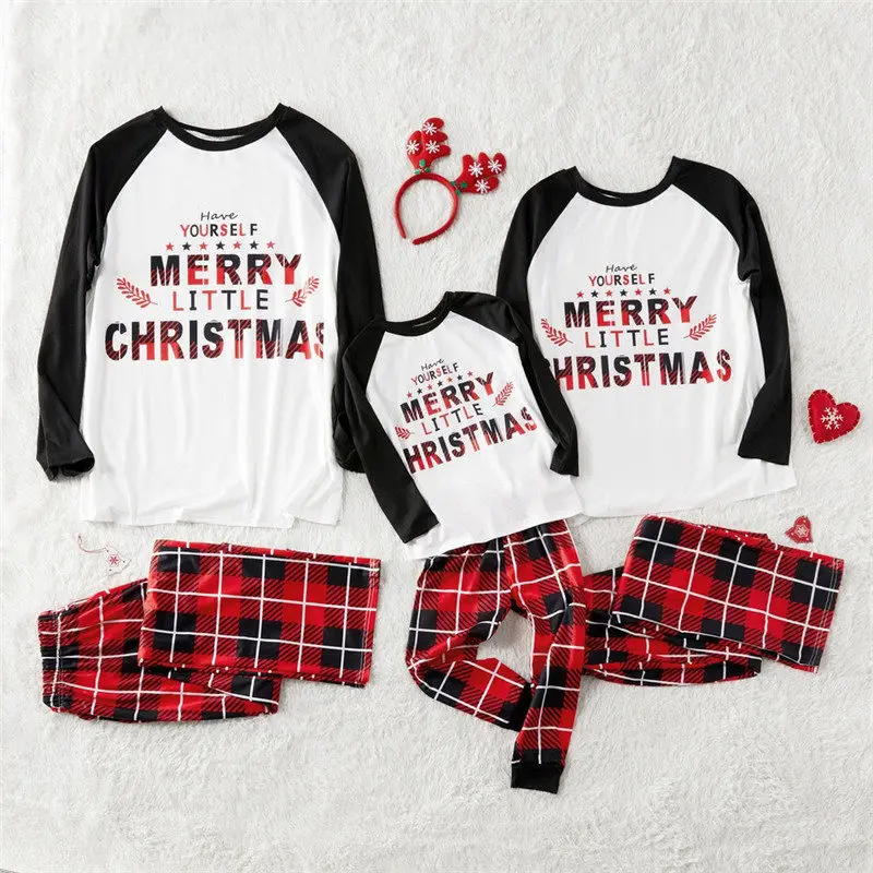 

Family Look Christmas Matching Pyjamas Dad Mother & Kids Sleepwear Clothes Outfits Family Pajamas Sets Homewear Nightwear E0338