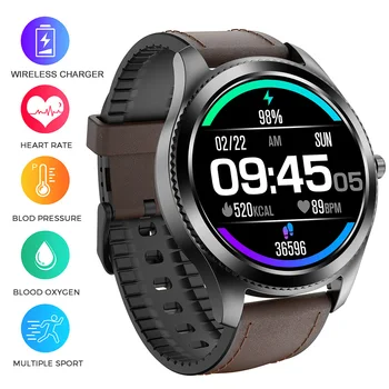 

Men Women Smart Watch Waterproof Wrist Watch Wireless Charging Gym Smart Watch Heart-Rate Fitness Tracker Outdoors Sport Watch