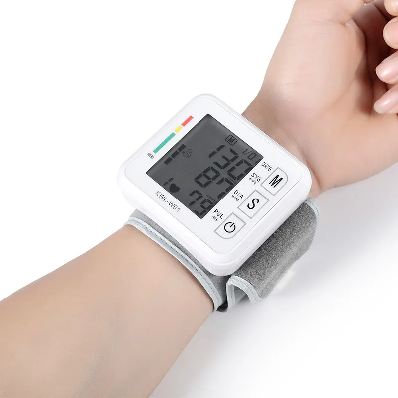 

Automatic Digital Wrist Blood Pressure Monitor Bp Tonometer Wrist Sphygmomanometer Pulse measurement Tensiometer tansiyon aleti