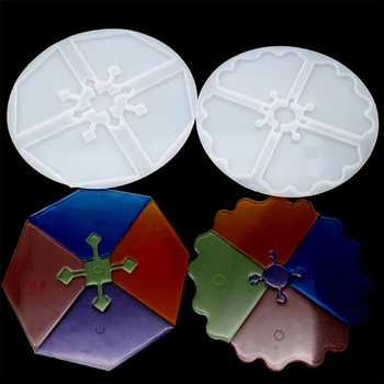 

2Pcs Coaster Resin Molds, Interlocked Puzzle Silicone Molds for DIY Resin 634D