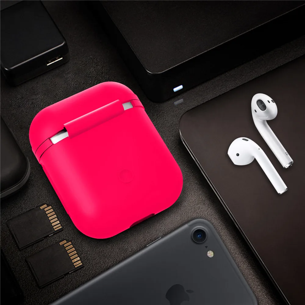 Мягкий силиконовый чехол, наушники для Apple Airpods, Bluetooth, беспроводные наушники, коробка для телефона Air Pods, вкладыши наушников, сумка