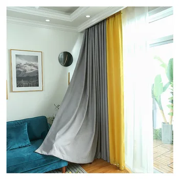 

Modern Blackout Curtains for Living Room Bedroom Curtains for Window Treatment Drapes Solid Finished Blackout Curtains 1 panel